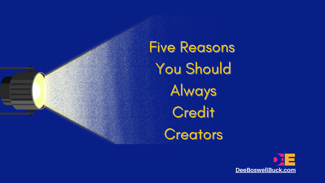 How to give credit to creators
